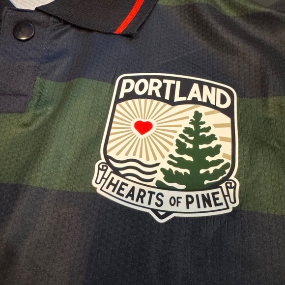 Portland Hearts of Pine Short Sleeve Authentic Woods & Water Soccer Jersey - L - Picture 3 of 5